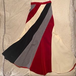 🤩Vintage Fishtail wool panel maxi skirt🤩